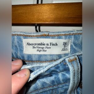 Abercrombie &Fitch vintage flare high rise jean, size 2 regular.